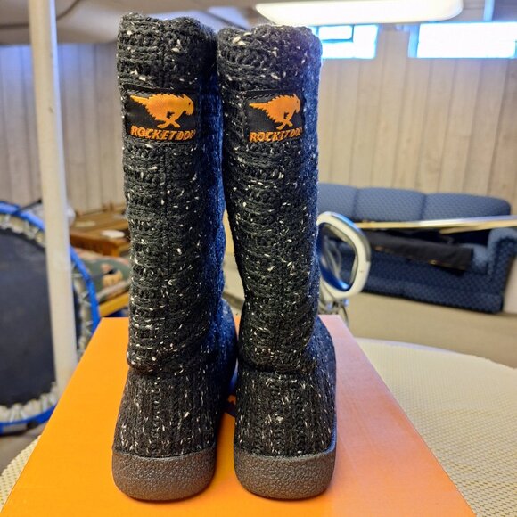 Rocket Dog 2 Tone Cable Knit Boots - 8M - Picture 3 of 6